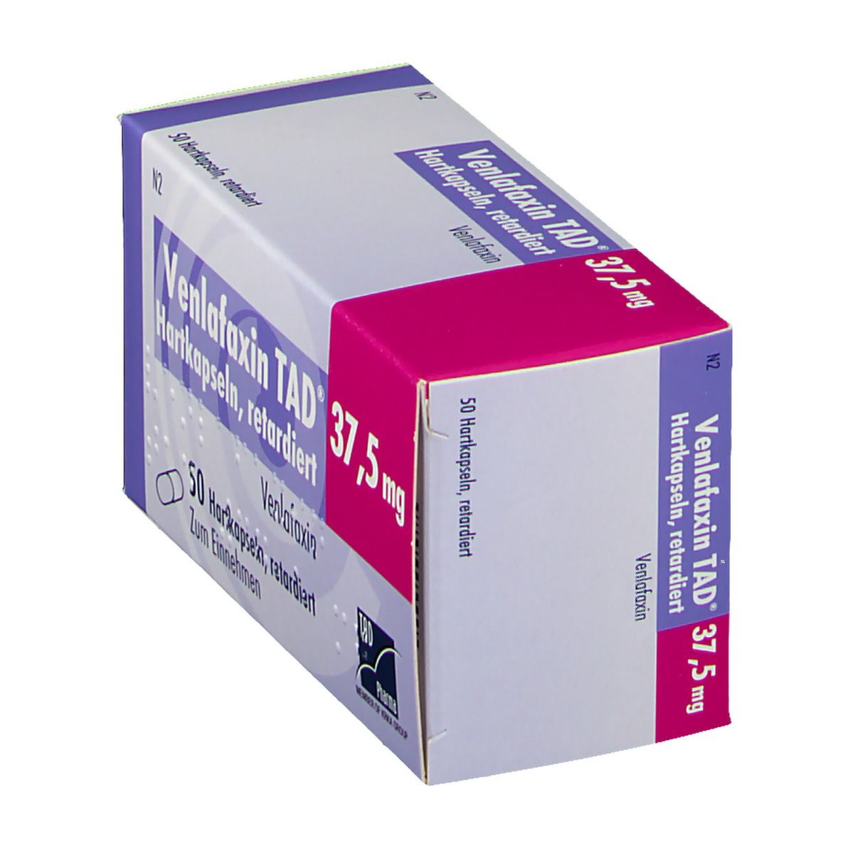 Venlafaxin TAD 37,5 mg Hartkapseln retardiert 50 St Retard-Kapseln