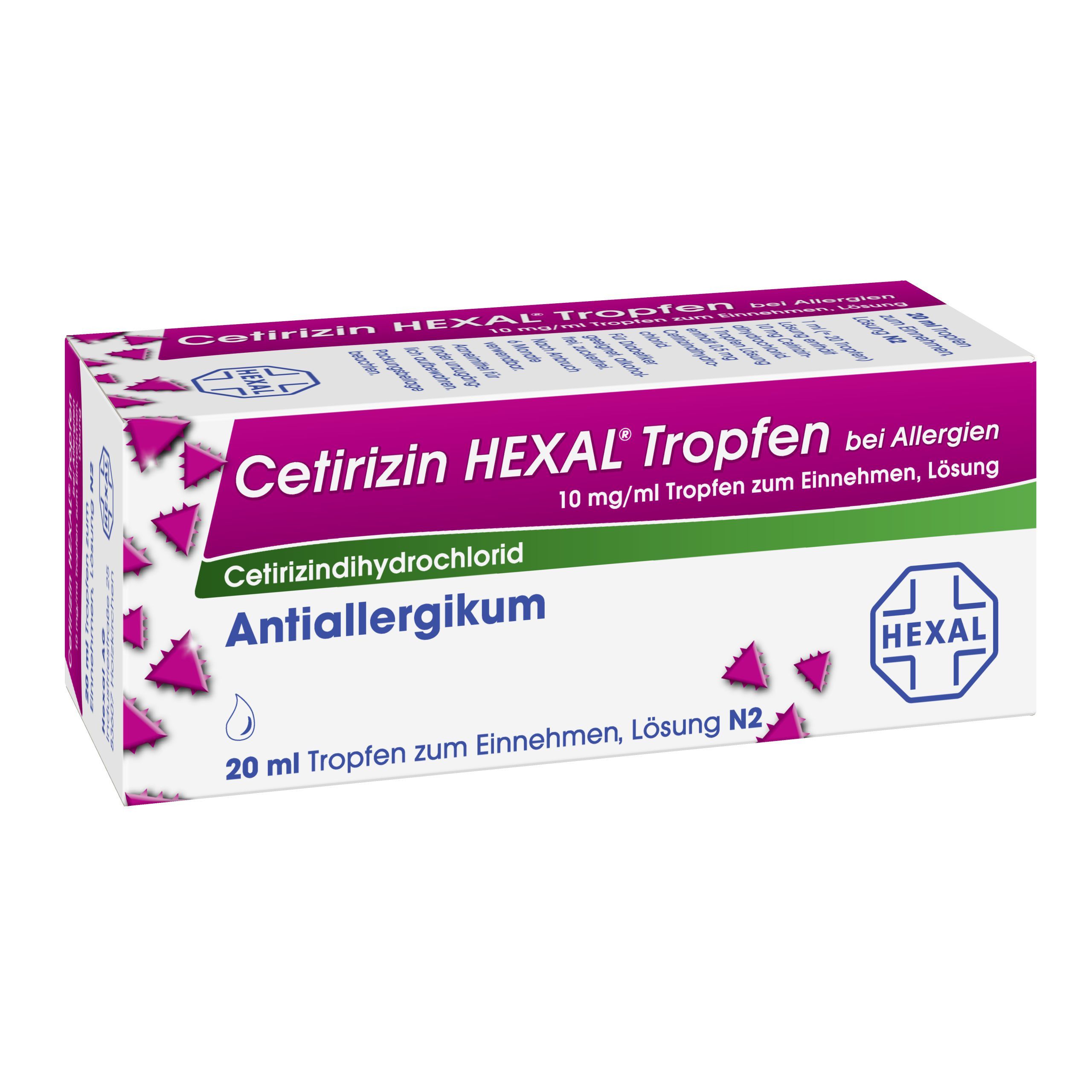 Cetirizin HEXAL® Tropfen bei Allergien 10 mg/ml