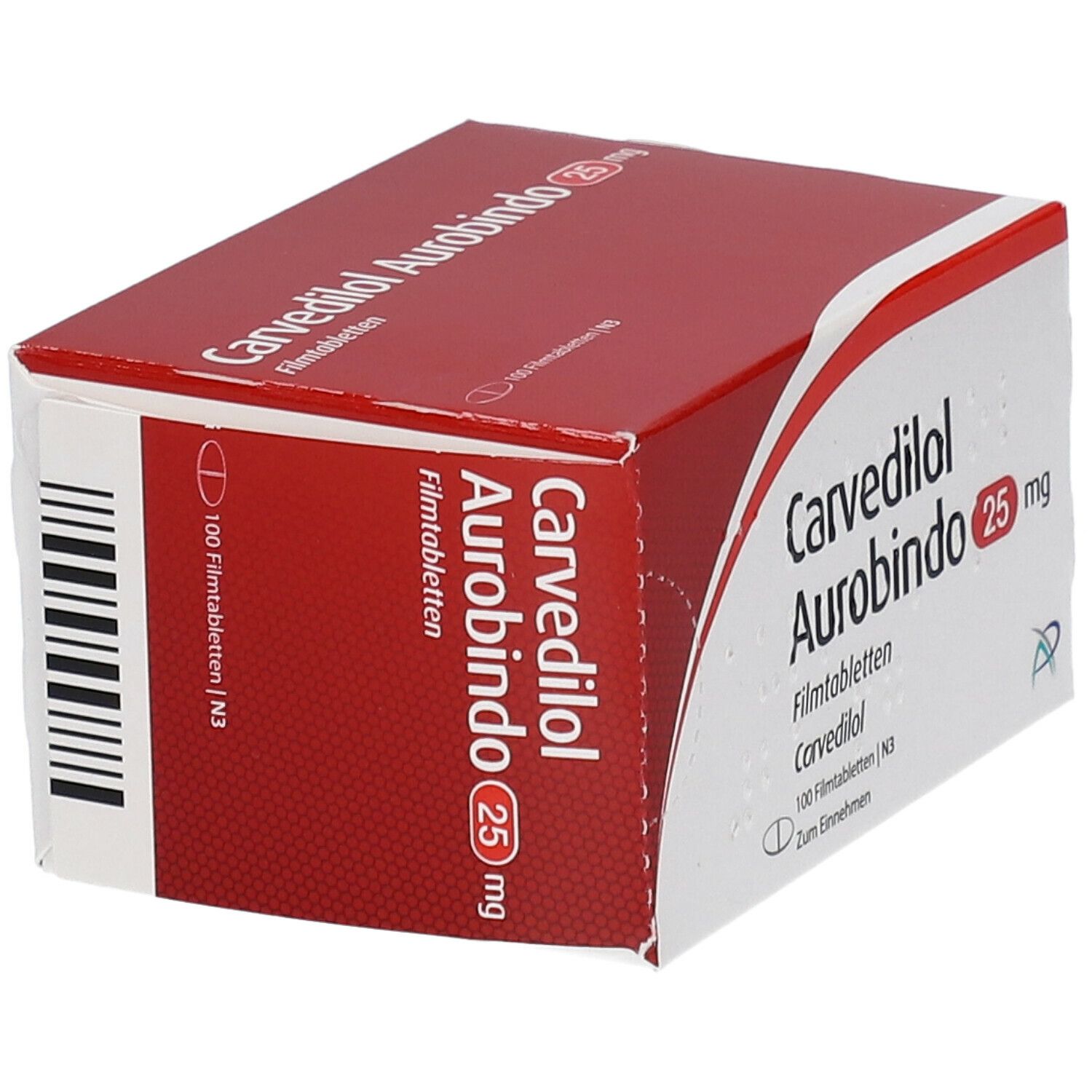 Carvedilol Aurobindo 25 mg Filmtabletten 100 St