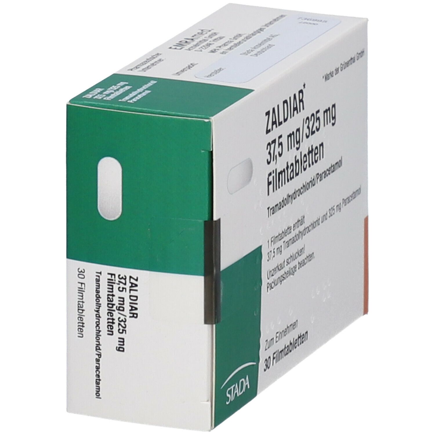 Zaldiar 37,5 mg/325 mg Filmtabletten 30 St