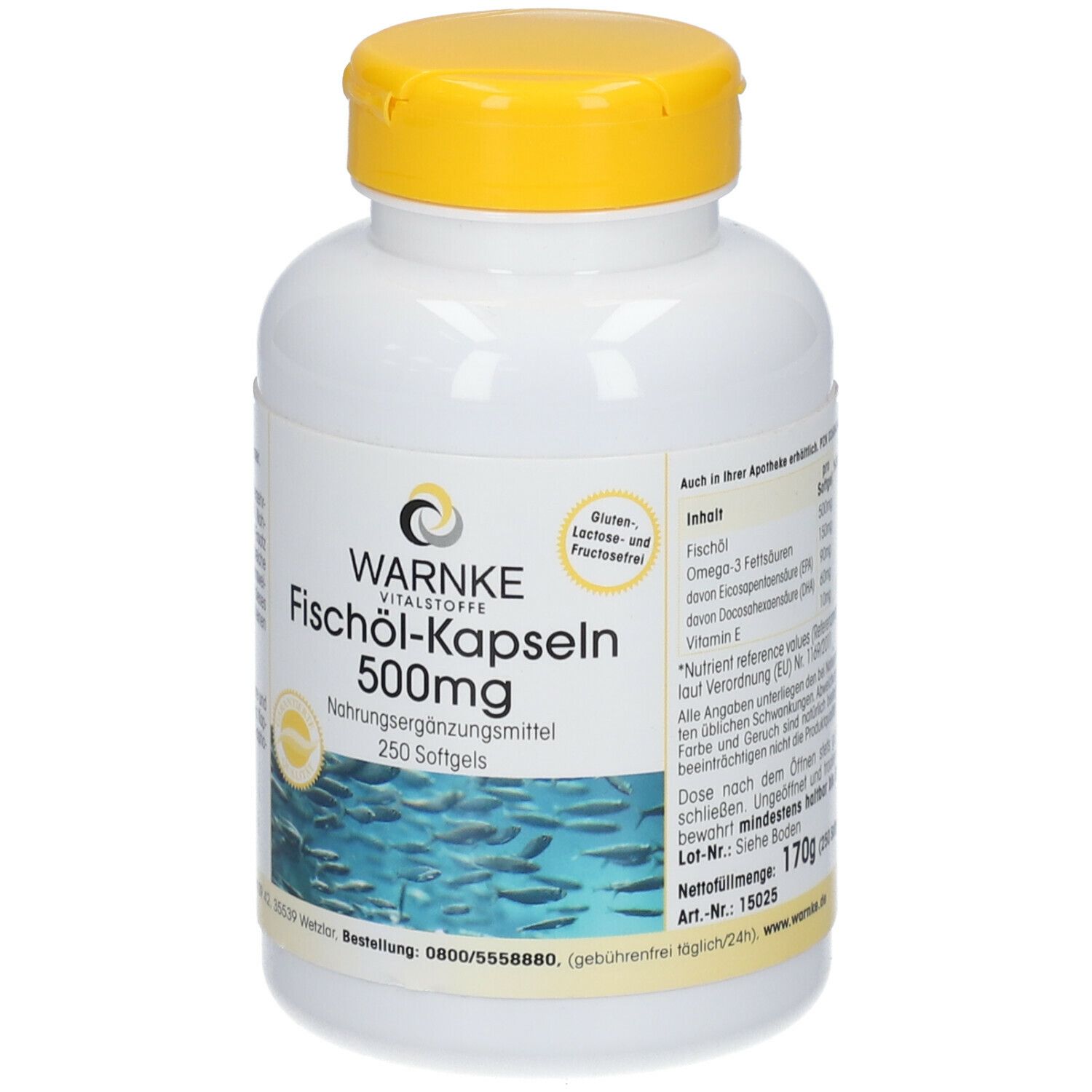 Warnke Fischöl-Kapseln 500mg