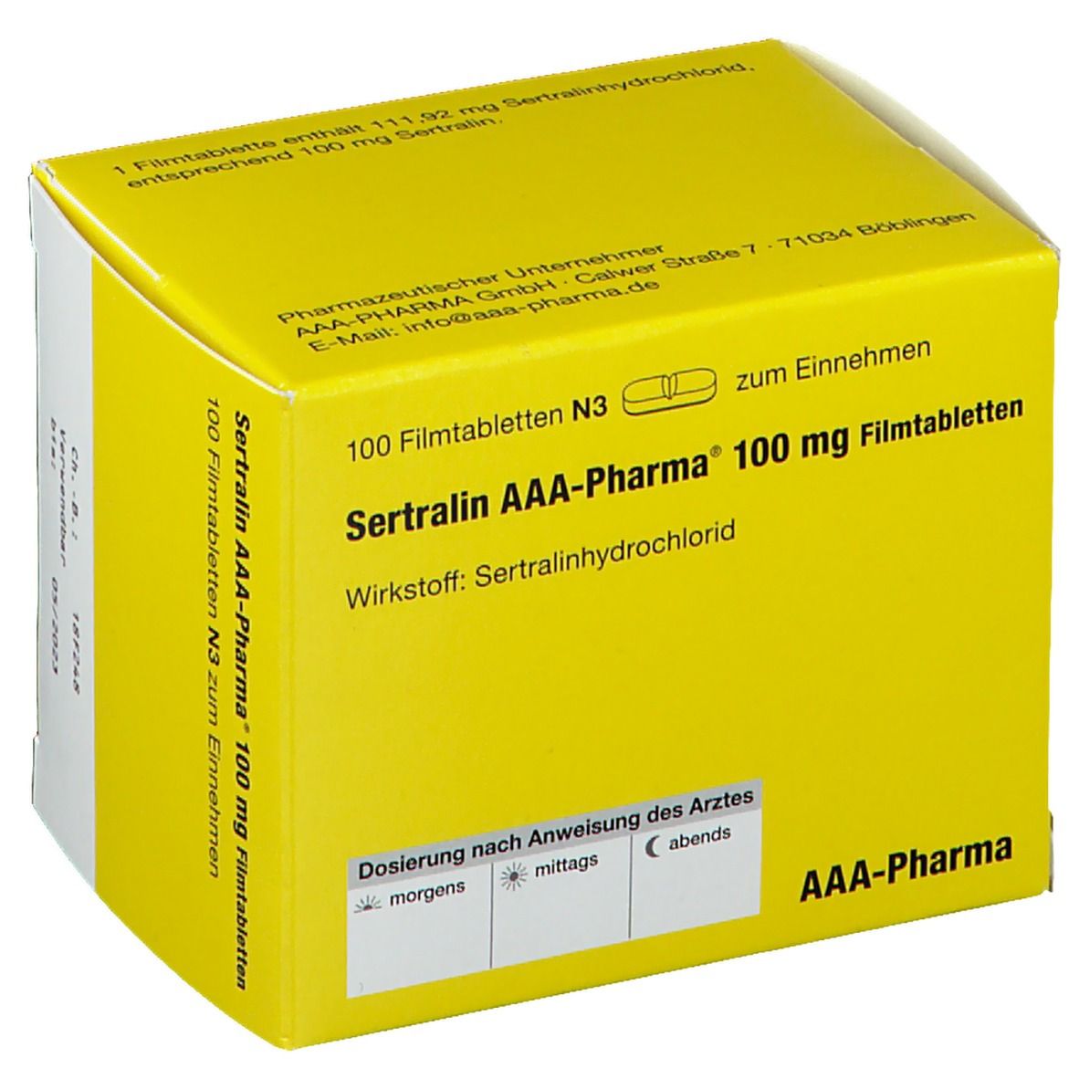 Sertralin 100Mg AAA® Pharma