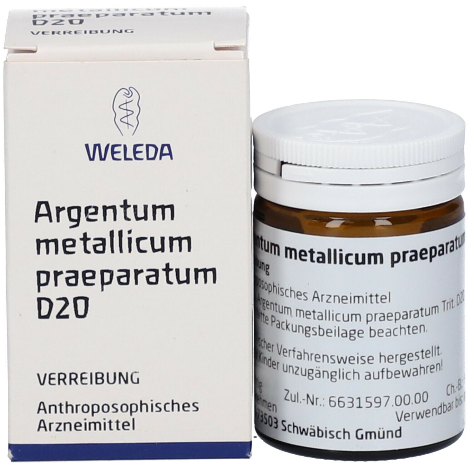 Argentum Metallicum Praep. D20 Trituration