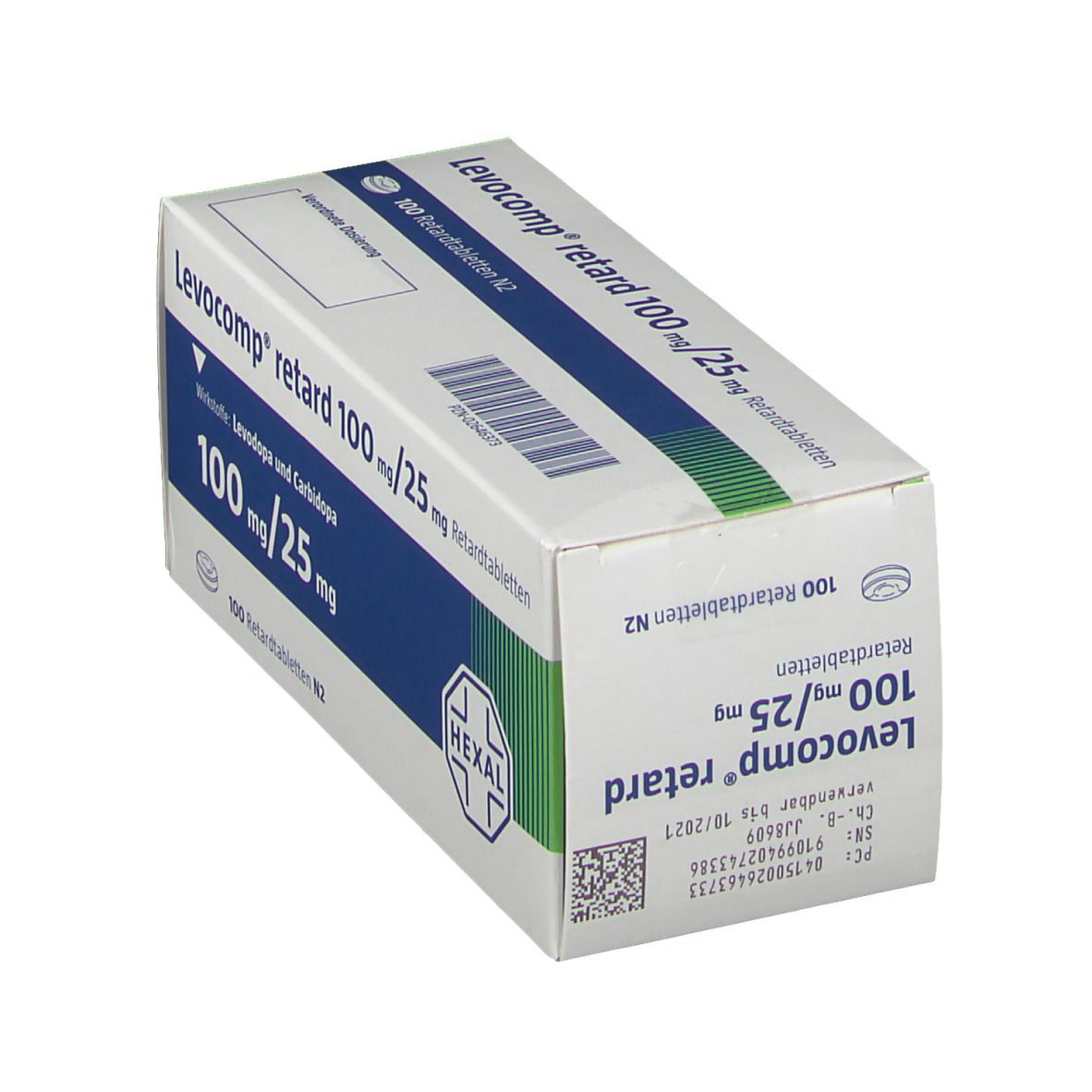 Levocomp retard 100/25 mg Tabl. 30 St Retard-Tabletten