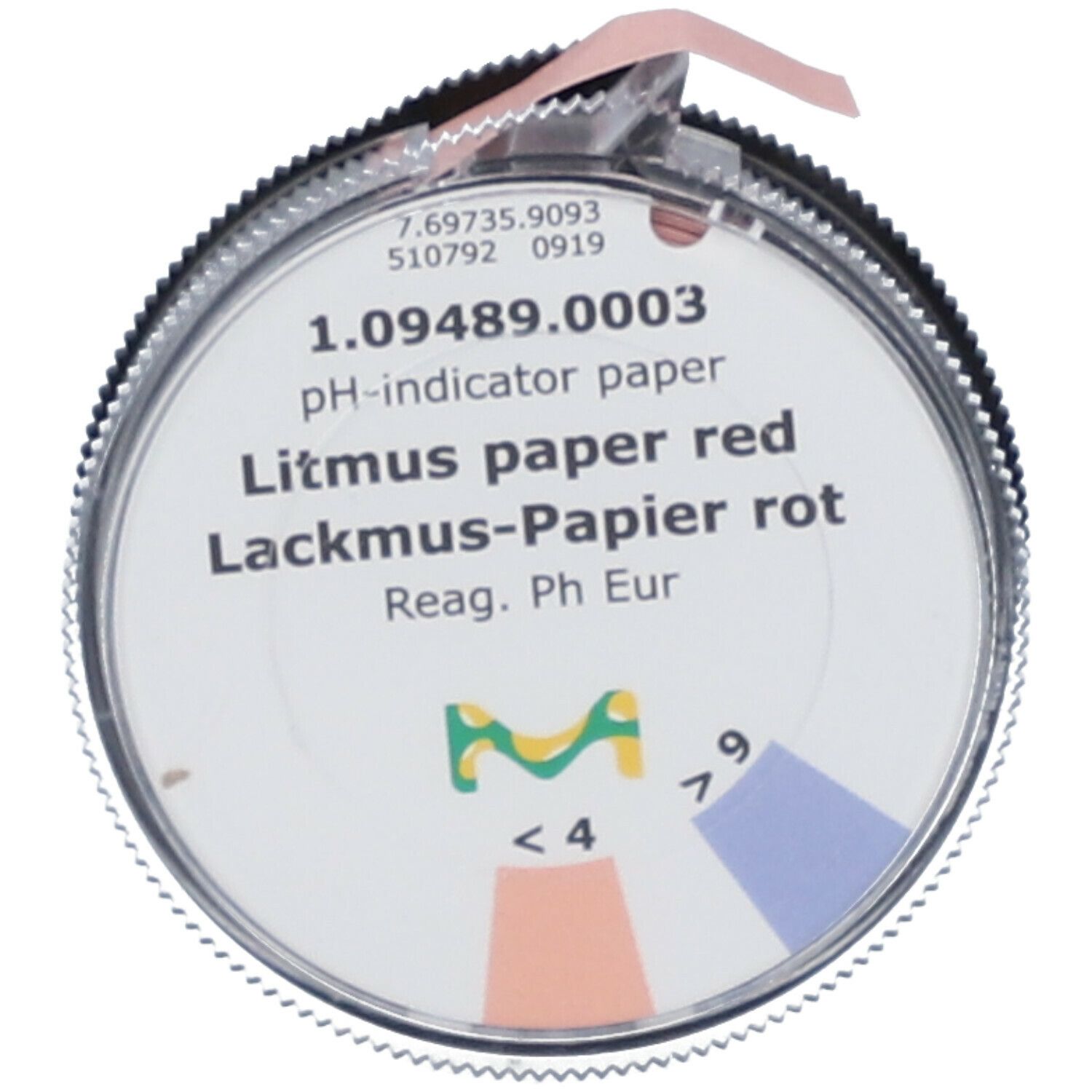 Lackmuspapier Rolle rot