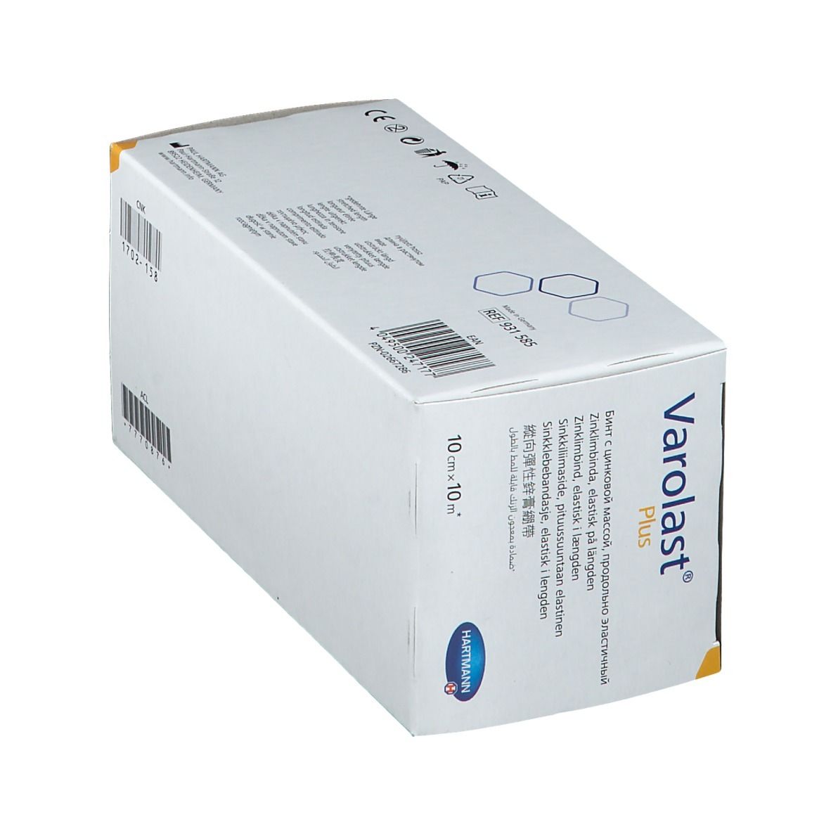 Varolast® Plus Zinkleimbinde 10 cm x 10 m 1 St - Shop Apotheke