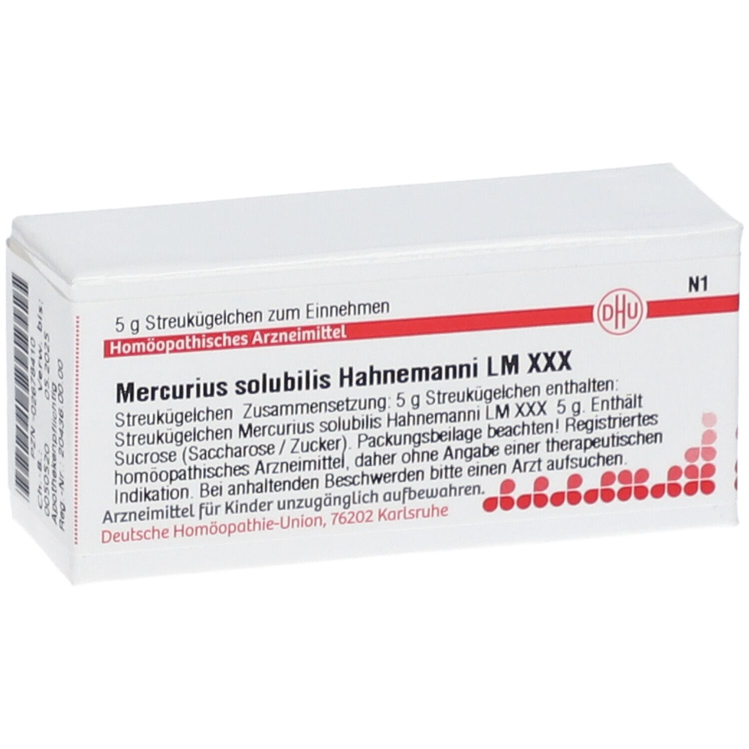 DHU Mercurius Solubilis Hahnemanni LM XXX