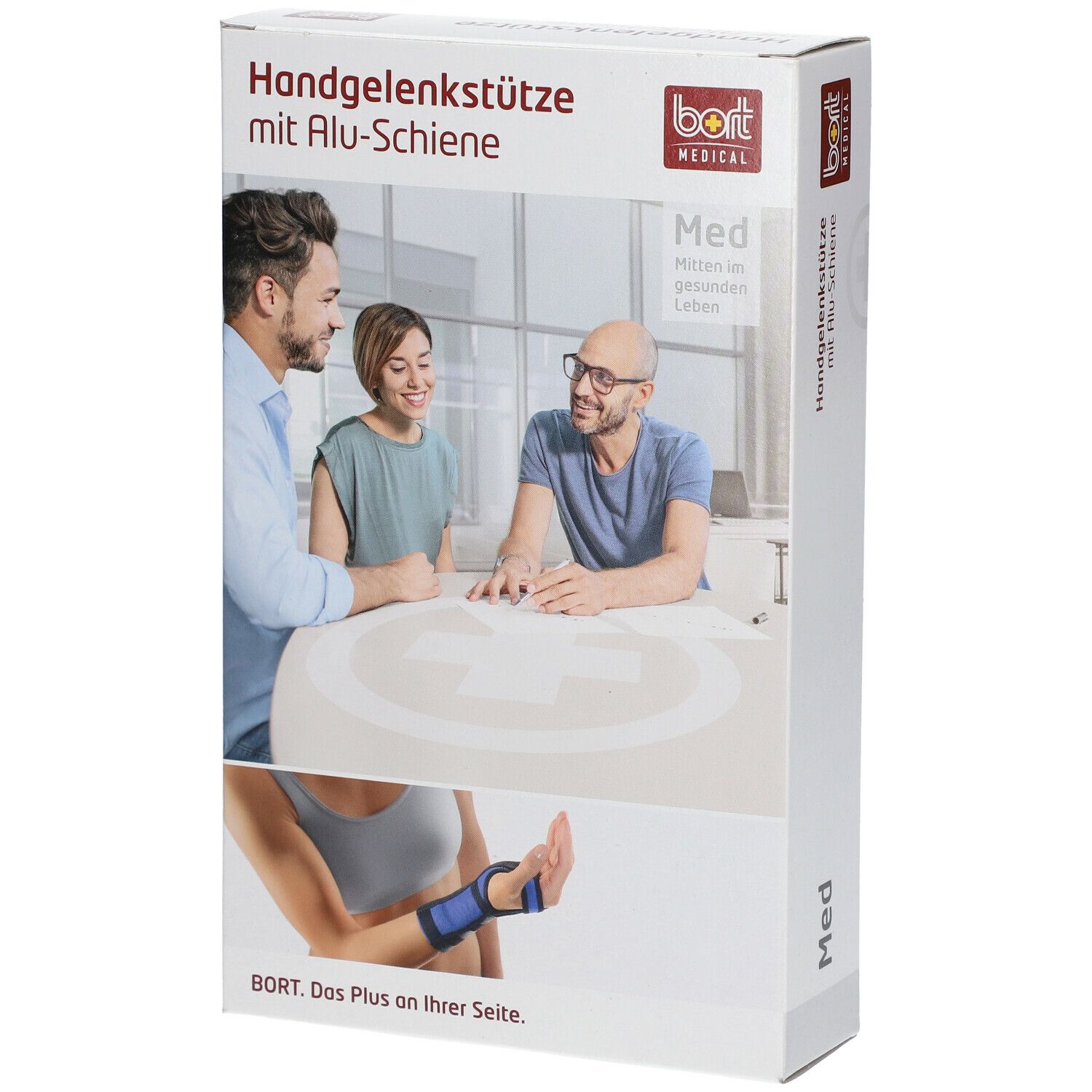 BORT Handgelenkstütze mit Alu-Schiene rechts haut Gr. X S