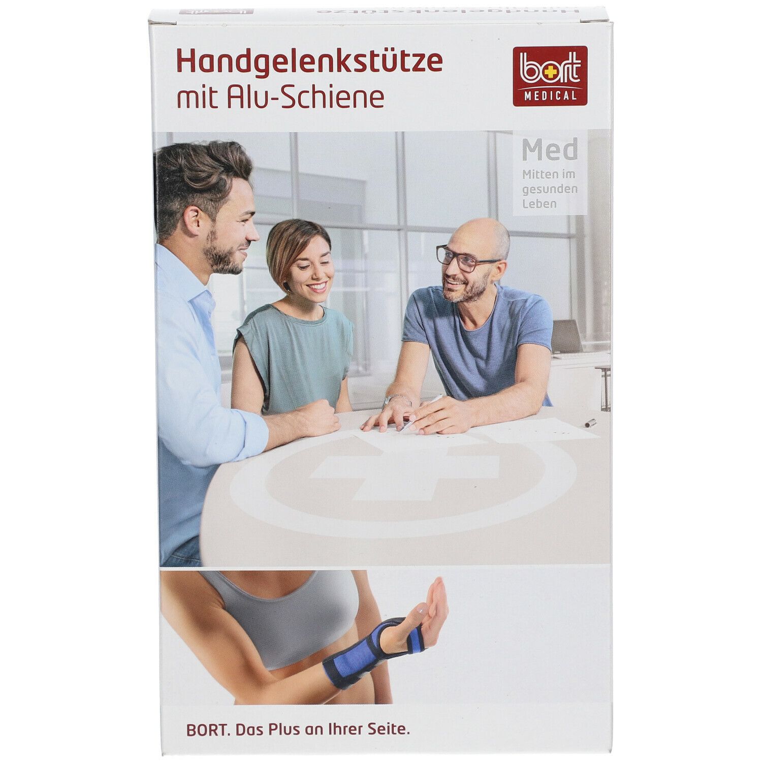 BORT Handgelenkstütze mit Alu-Schiene rechts haut Gr. X S