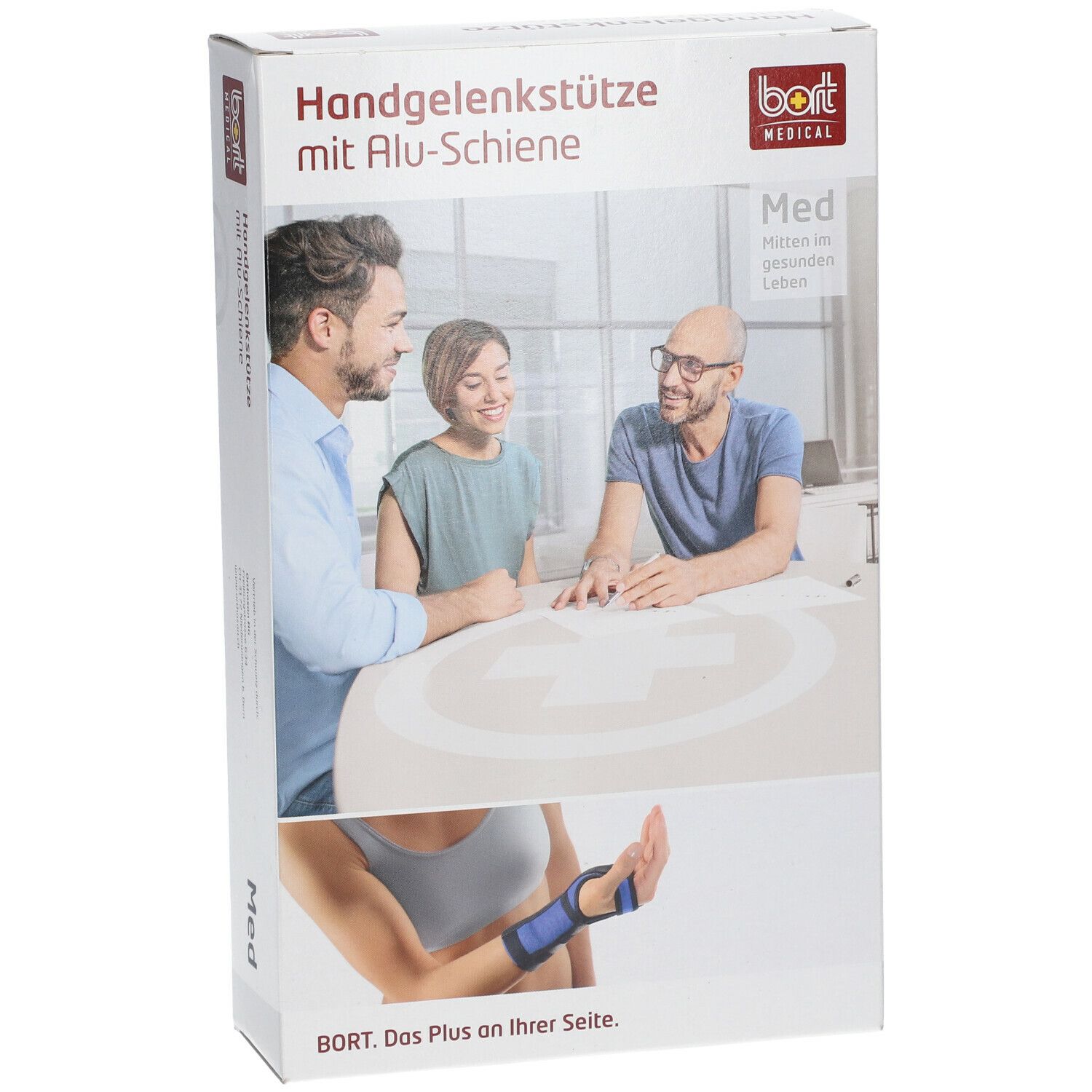 BORT Handgelenkstütze mit Alu-Schiene rechts haut Gr. X S