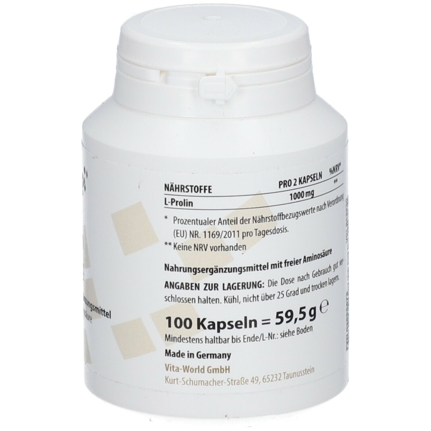 Prolin 500 mg Kapseln 100 St - Shop Apotheke
