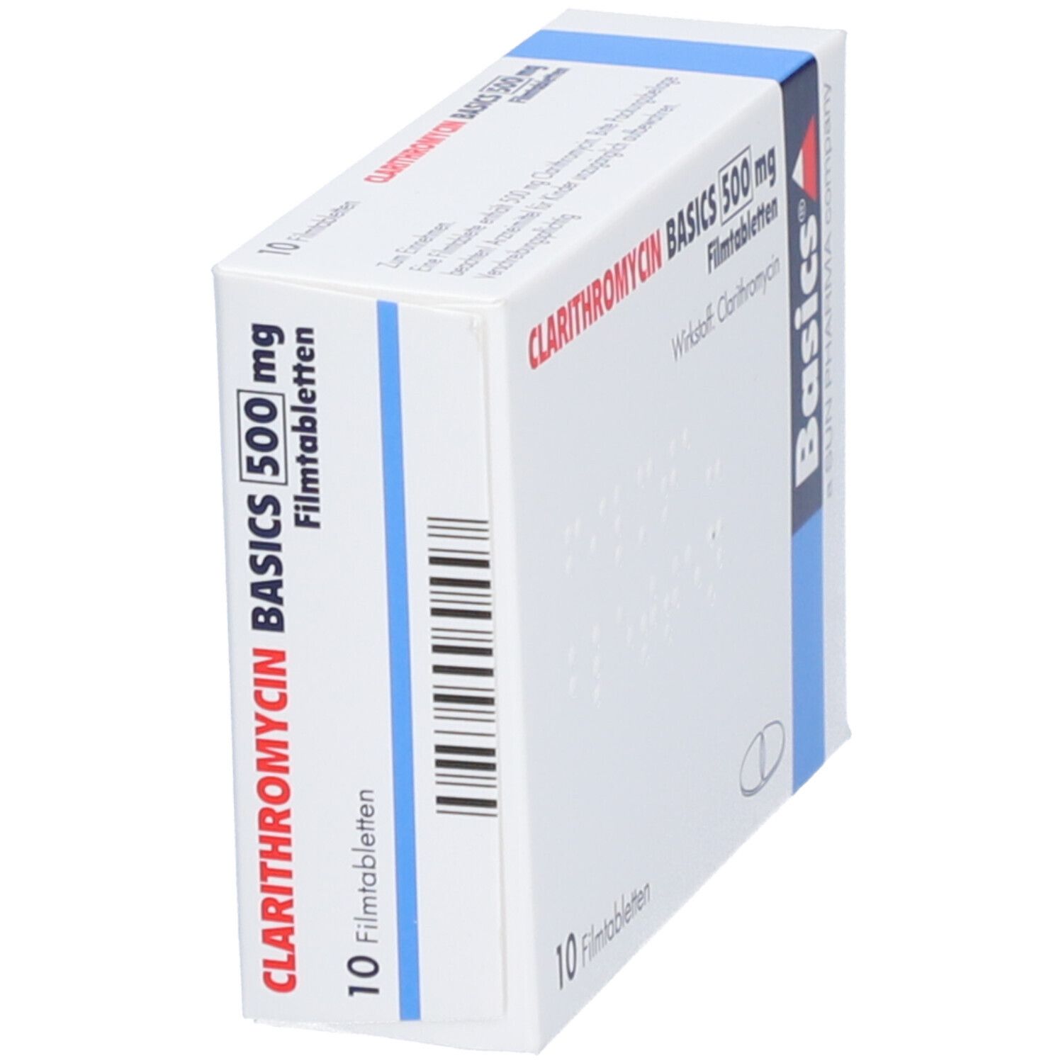 Clarithromycin Basics 500 mg Filmtabletten 10 St