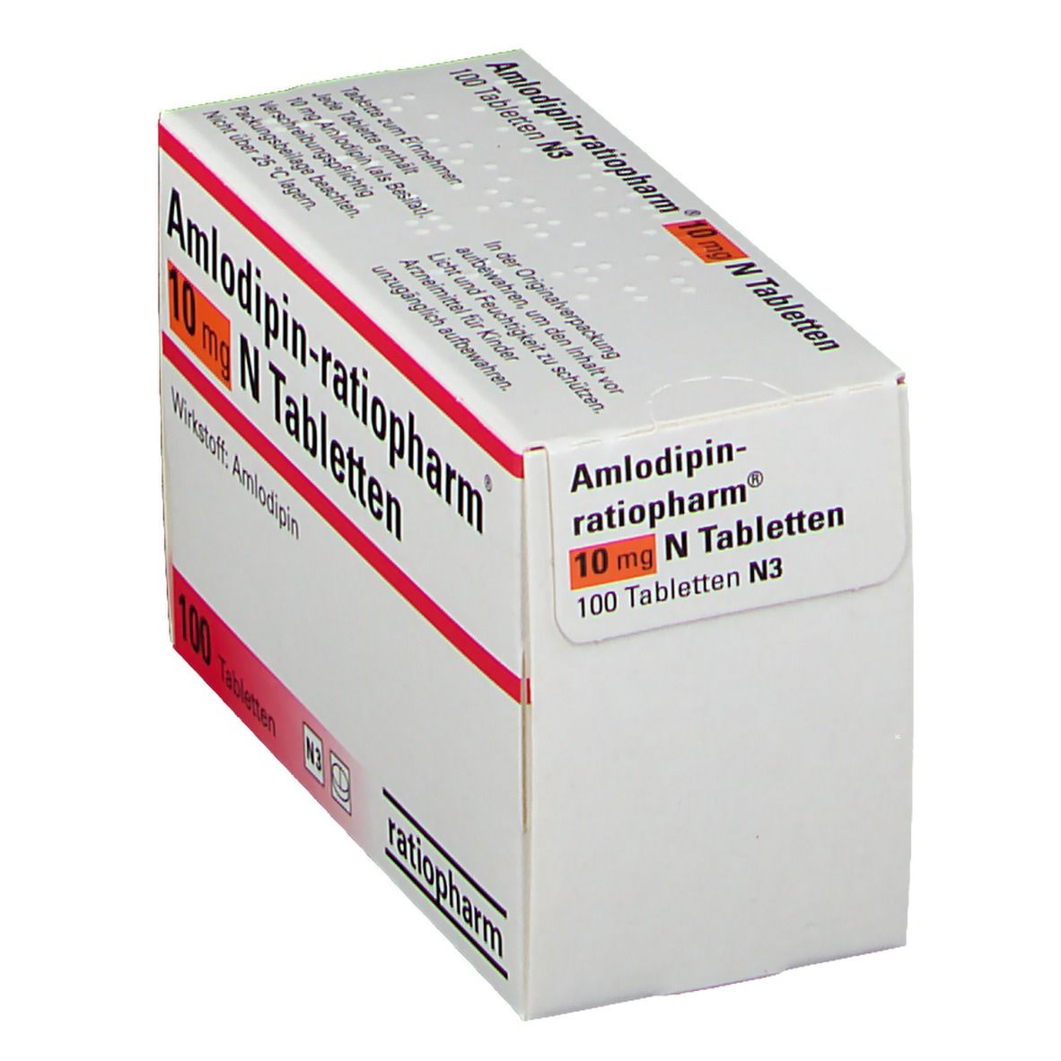 AMLODIPIN-ratiopharm 10 mg N Tabletten 100 St