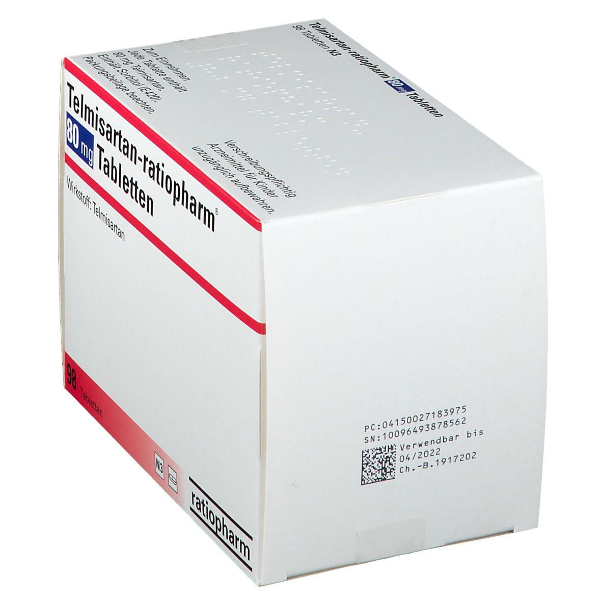 Telmisartan-ratiopharm® 80 mg