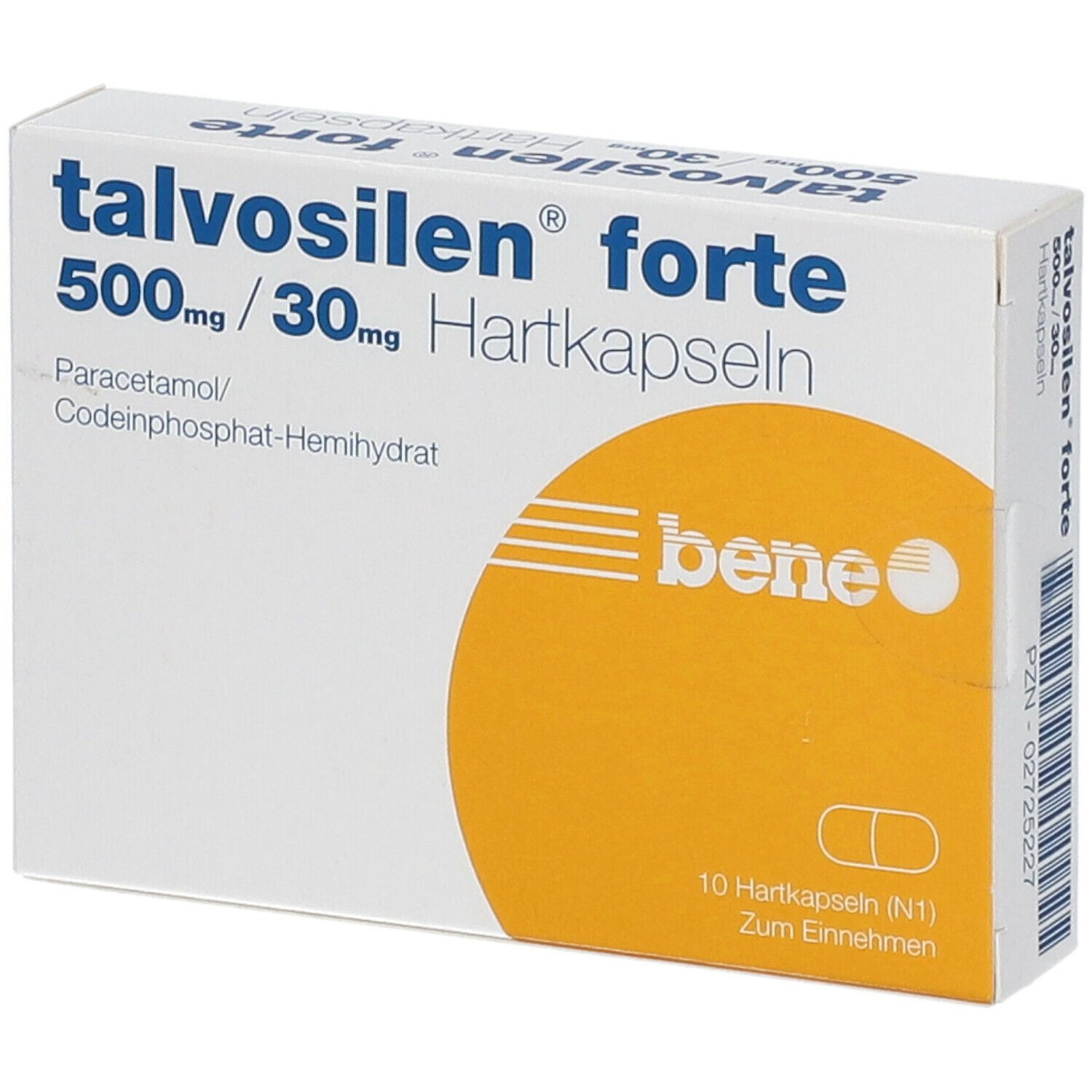 Talvosilen forte 500 mg/30 mg Hartkapseln 10 St