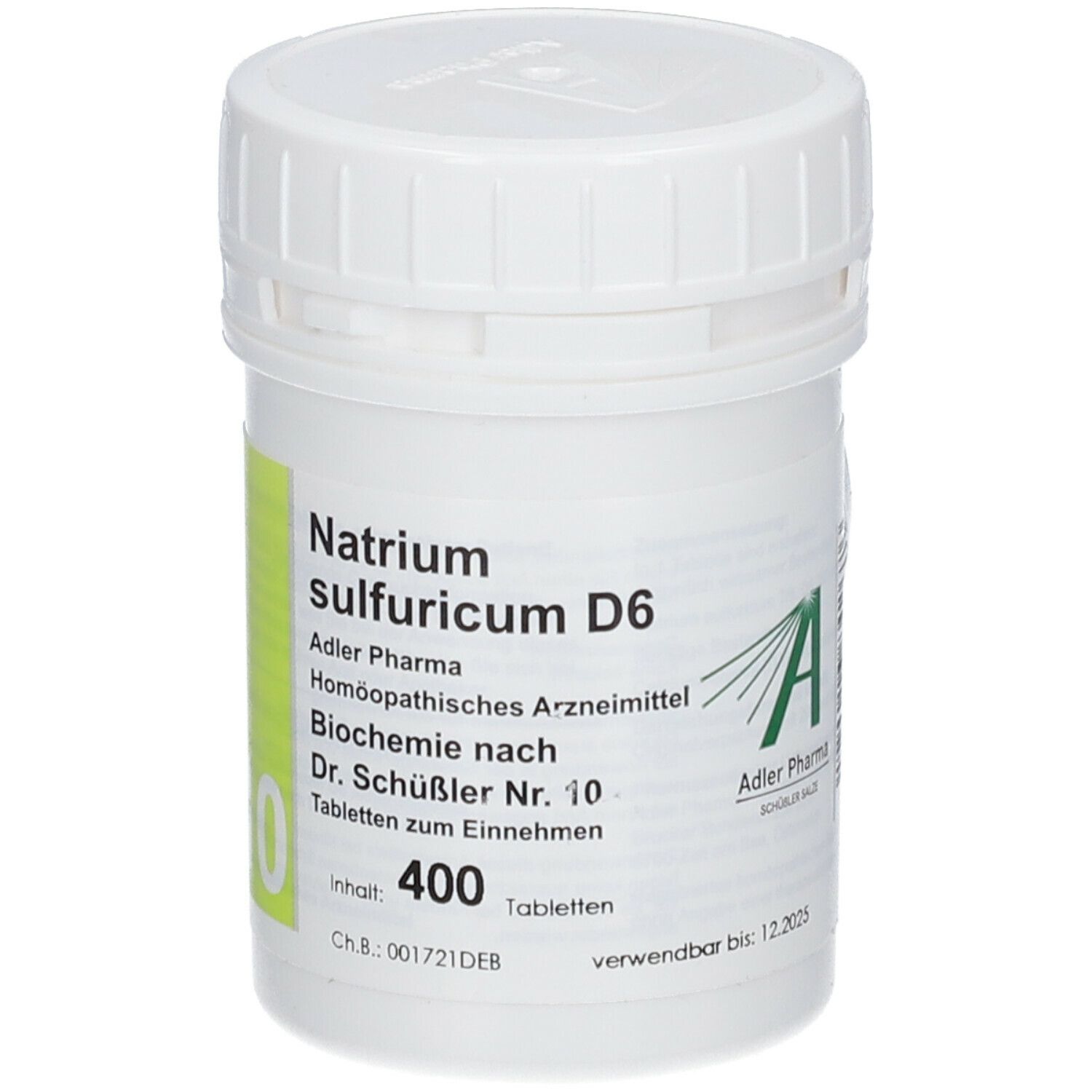Adler Pharma Natrium sulfuricum D6 Biochemie nach Dr. Schüßler Nr. 10