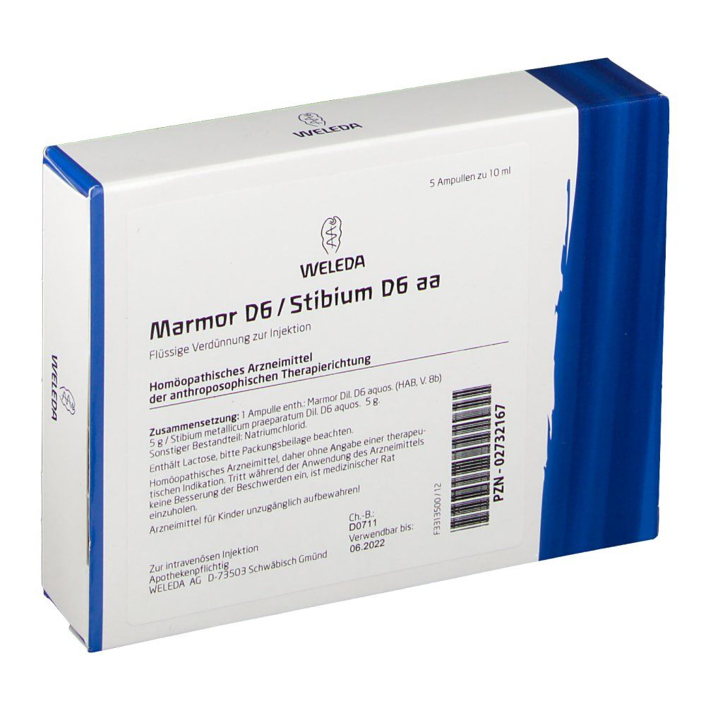 Marmor D6 / Stibium D6 aa Ampullen