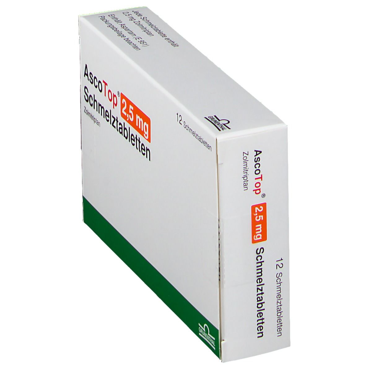 Ascotop 2,5 mg Schmelztabletten 12 St