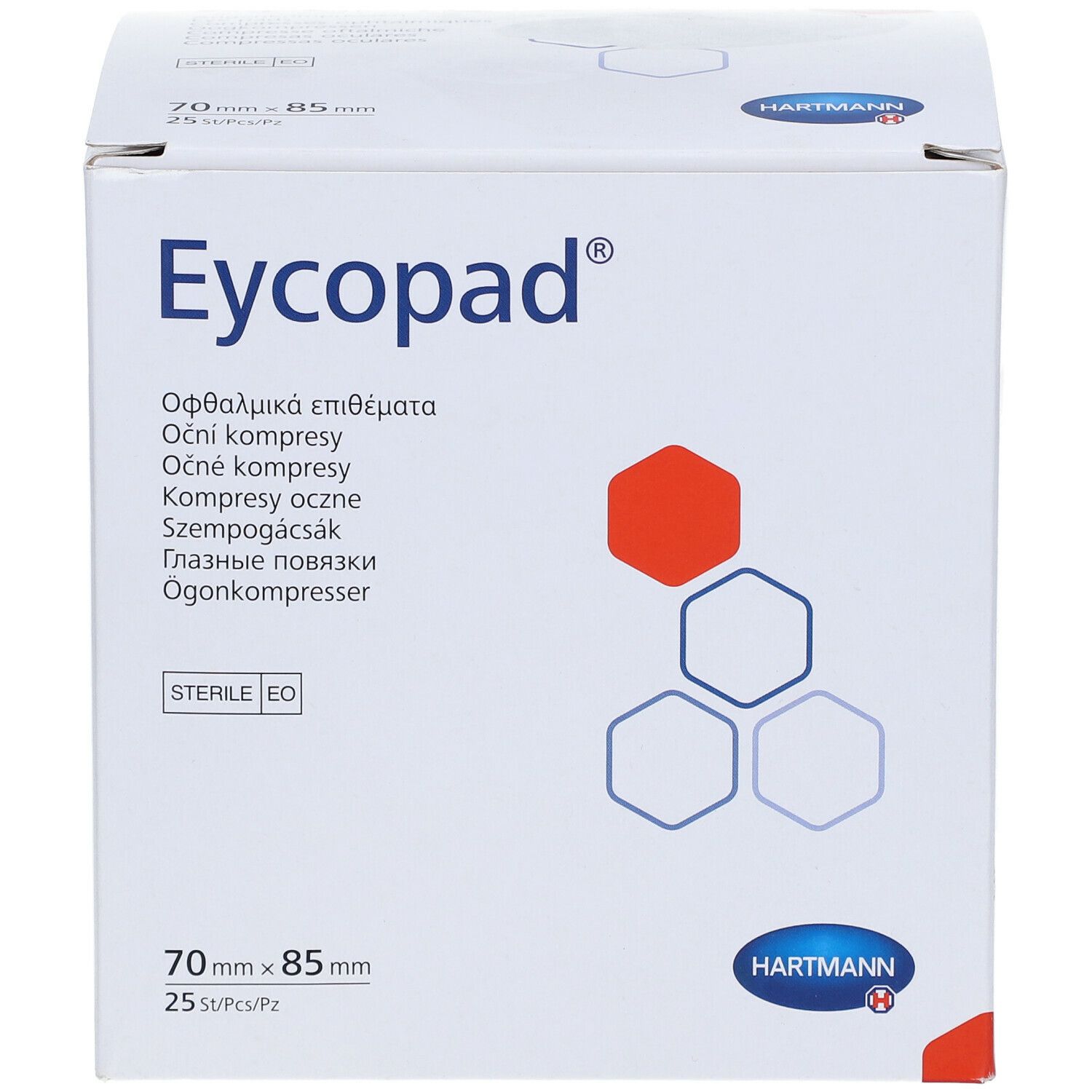 Eycopad® Augenkompresse steril 70 x 85mm