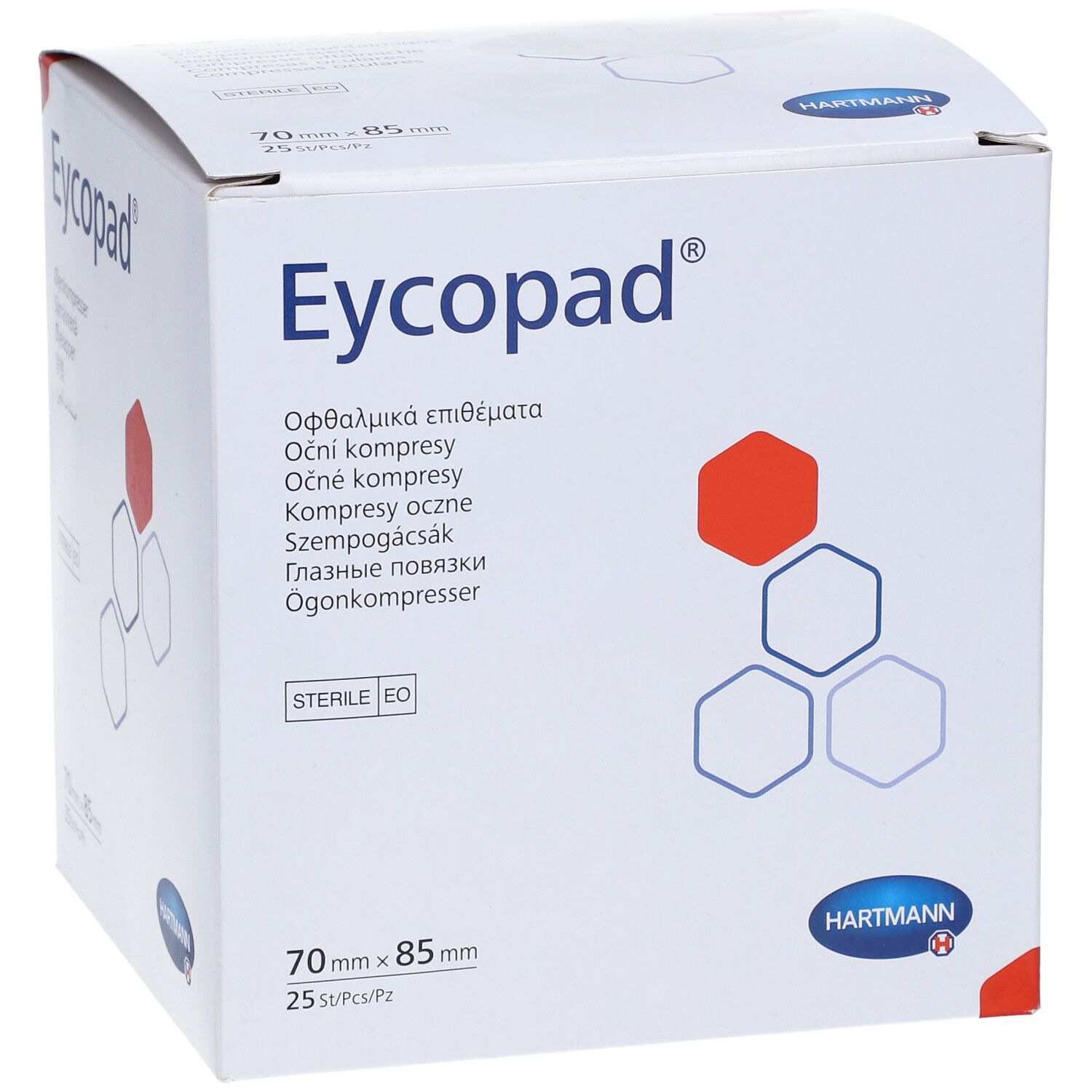 Eycopad® Augenkompresse steril 70 x 85mm 25 St - shop-apotheke.com