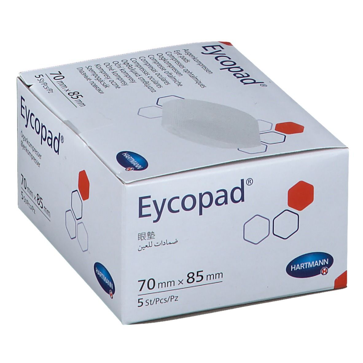 Eycopad® Augenkompresse unsteril 70x85mm