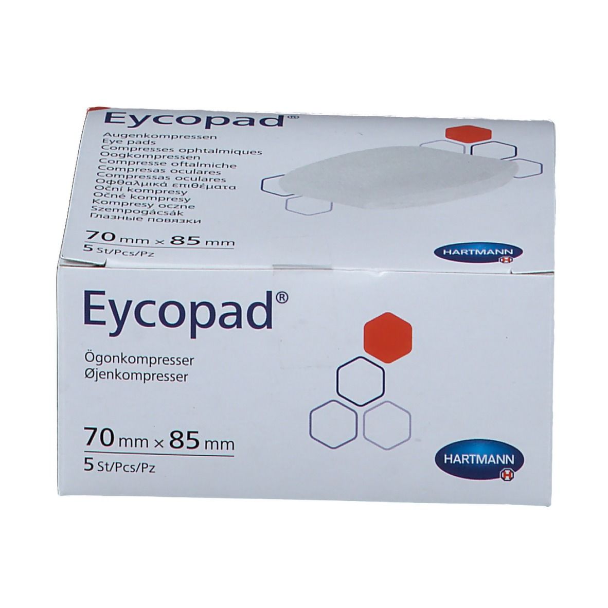 Eycopad® Augenkompresse unsteril 70x85mm