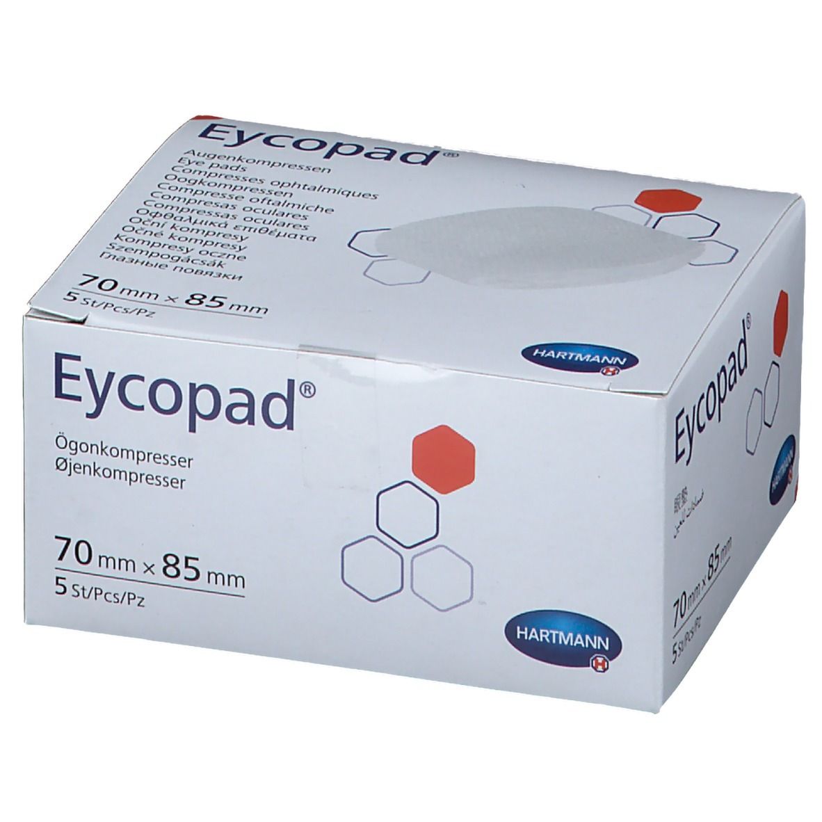 Eycopad® Augenkompresse unsteril 70x85mm 5 St - shop-apotheke.com