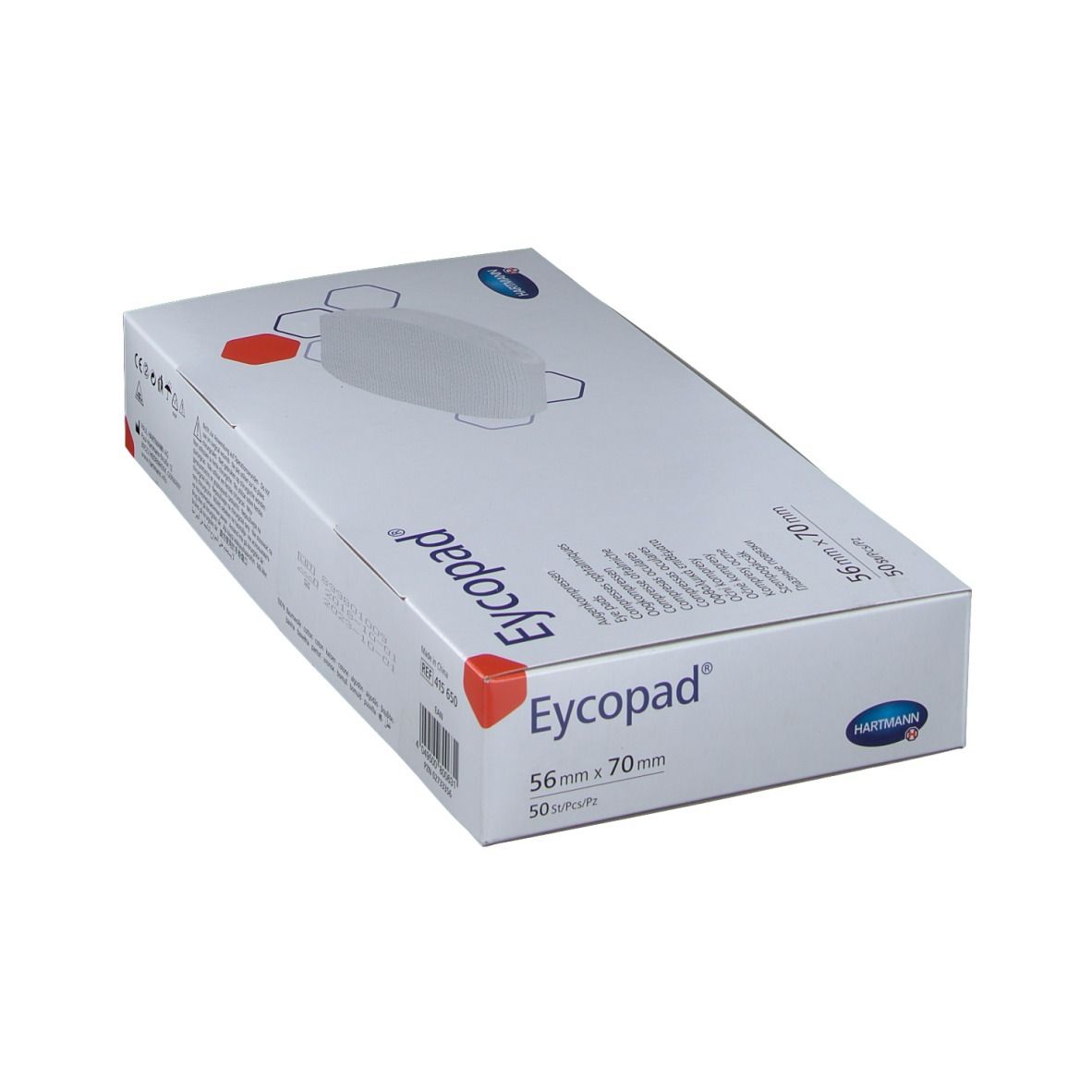 Eycopad® Augenkompresse unsteril 5,6 x 7 cm 50 St - shop-apotheke.com