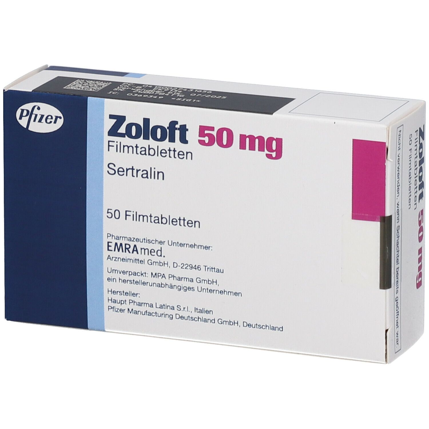 Zoloft 50 Mg 50 St Mit Dem E Rezept Kaufen Shop Apotheke