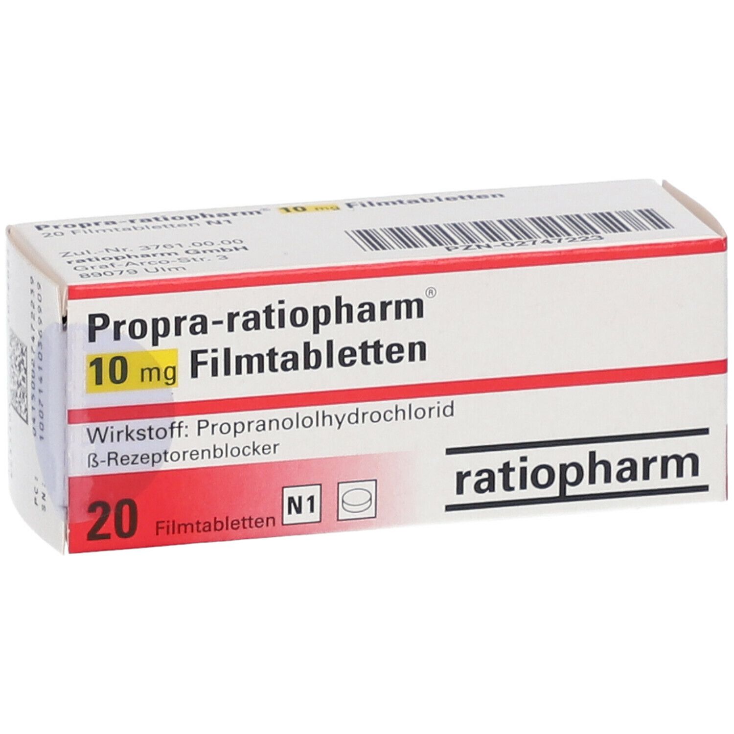 Propra-ratiopharm® 10 mg