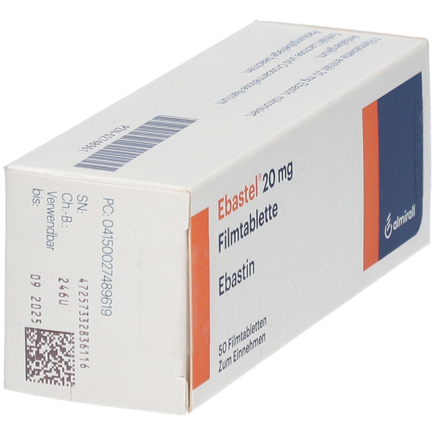 Ebastel 20 mg Filmtabletten 50 St