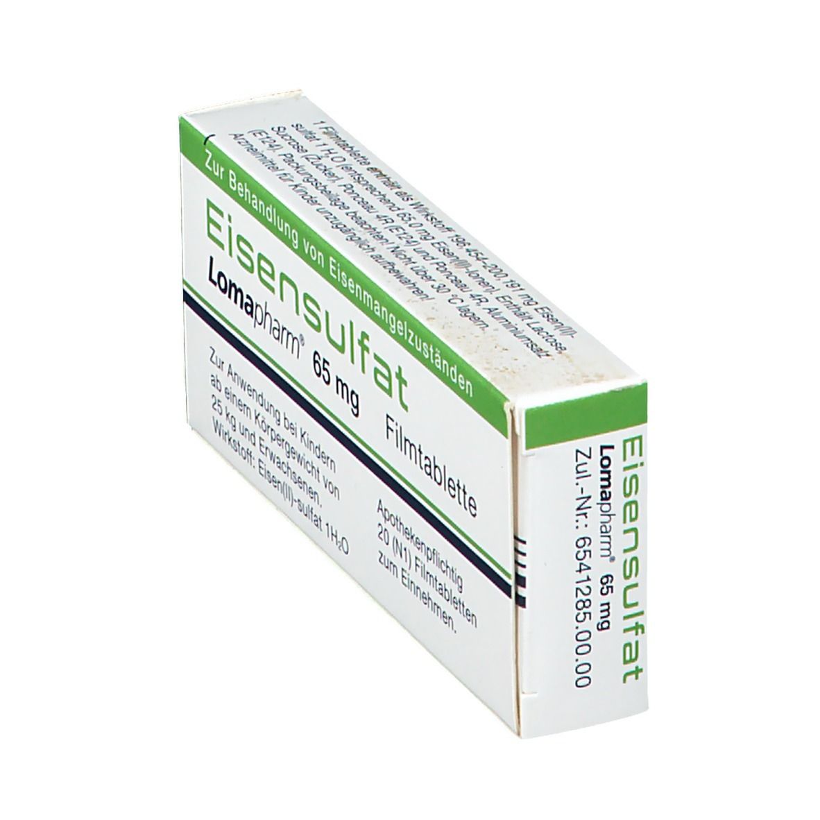 Eisensulfat Lomapharm 65 mg überzogene Tabletten