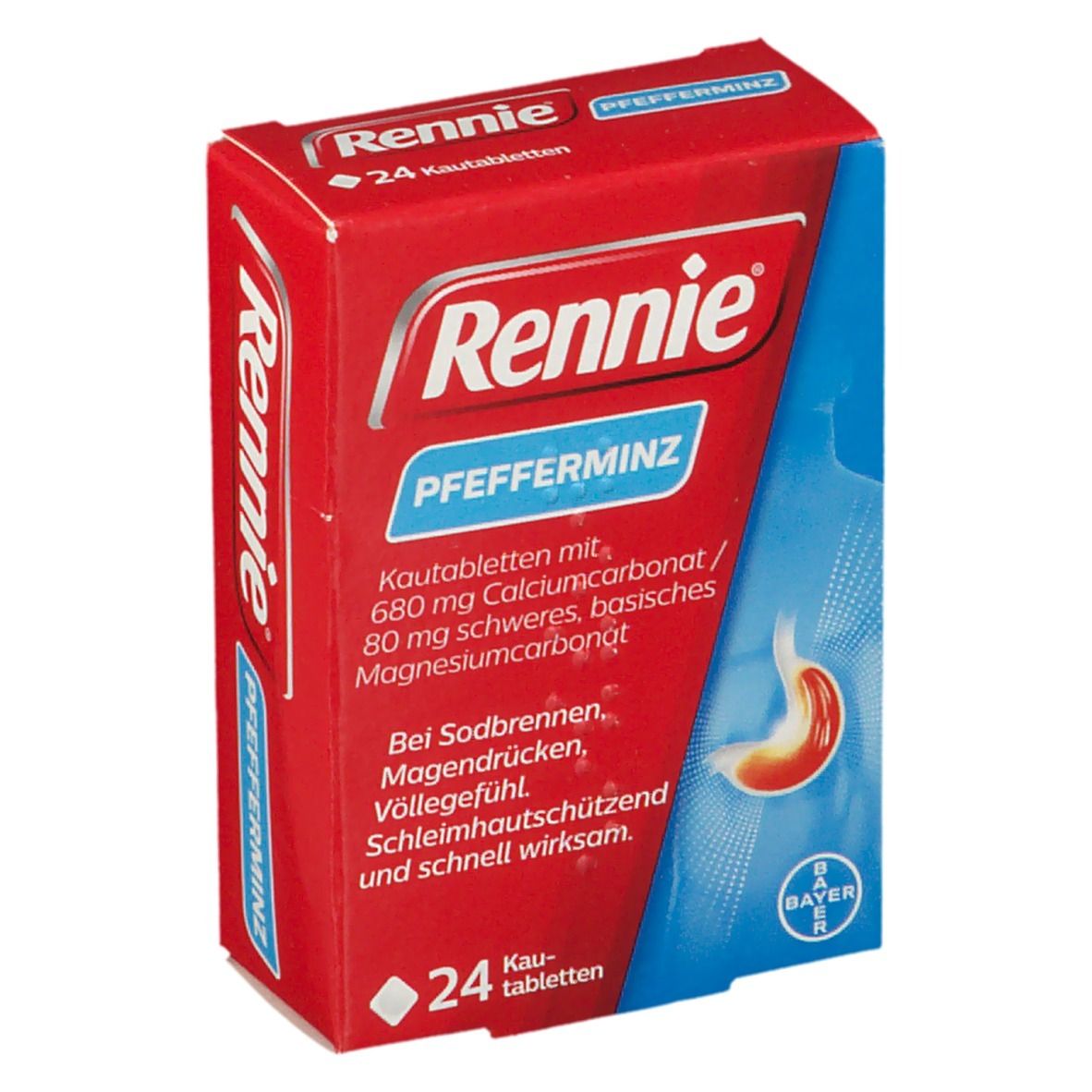 Rennie® Pfefferminz Kautabletten bei Sodbrennen