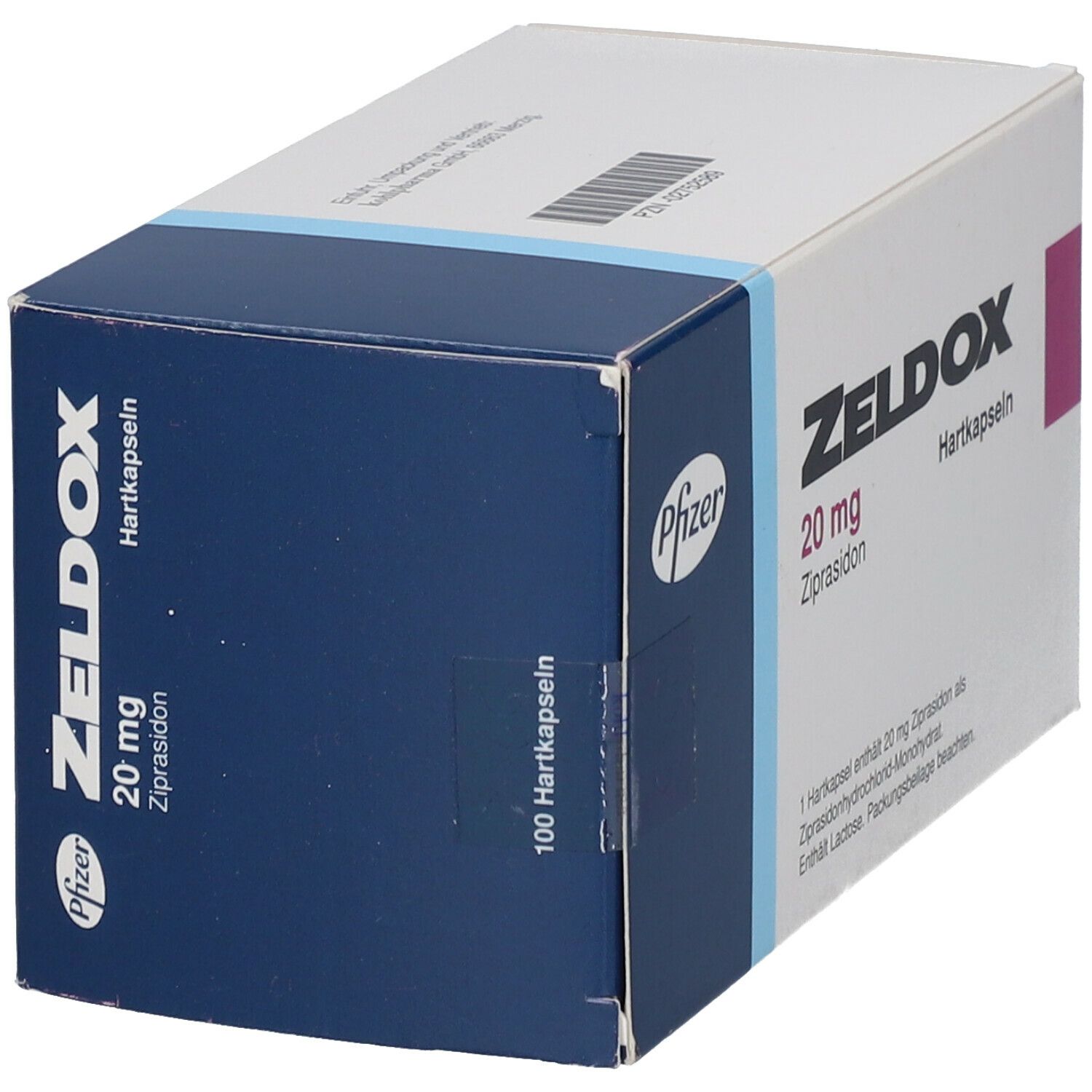 Zeldox 20 mg Hartkapseln 100 St