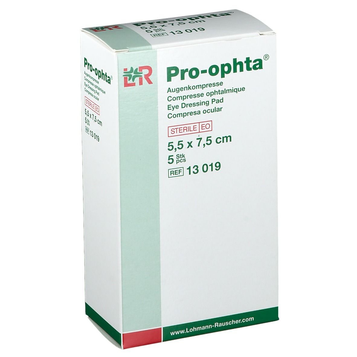Pro-ophta® Augenkompresse 5,5 cm x 7,5 cm steril