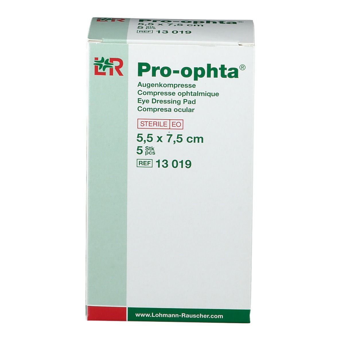 Pro-ophta® Augenkompresse 5,5 cm x 7,5 cm steril