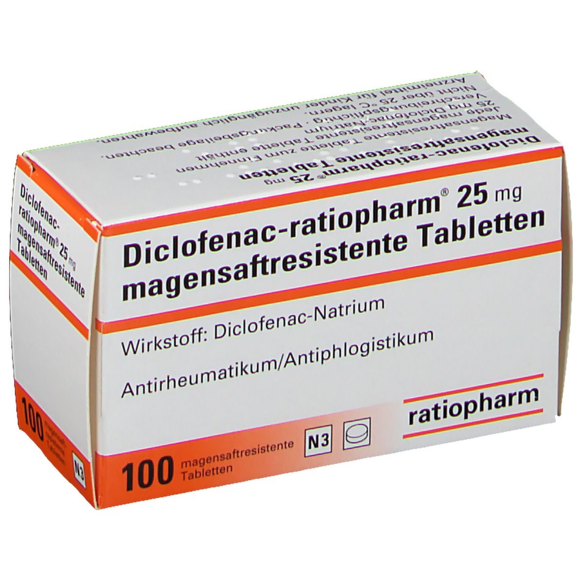 Diclofenac-ratiopharm® 25 mg