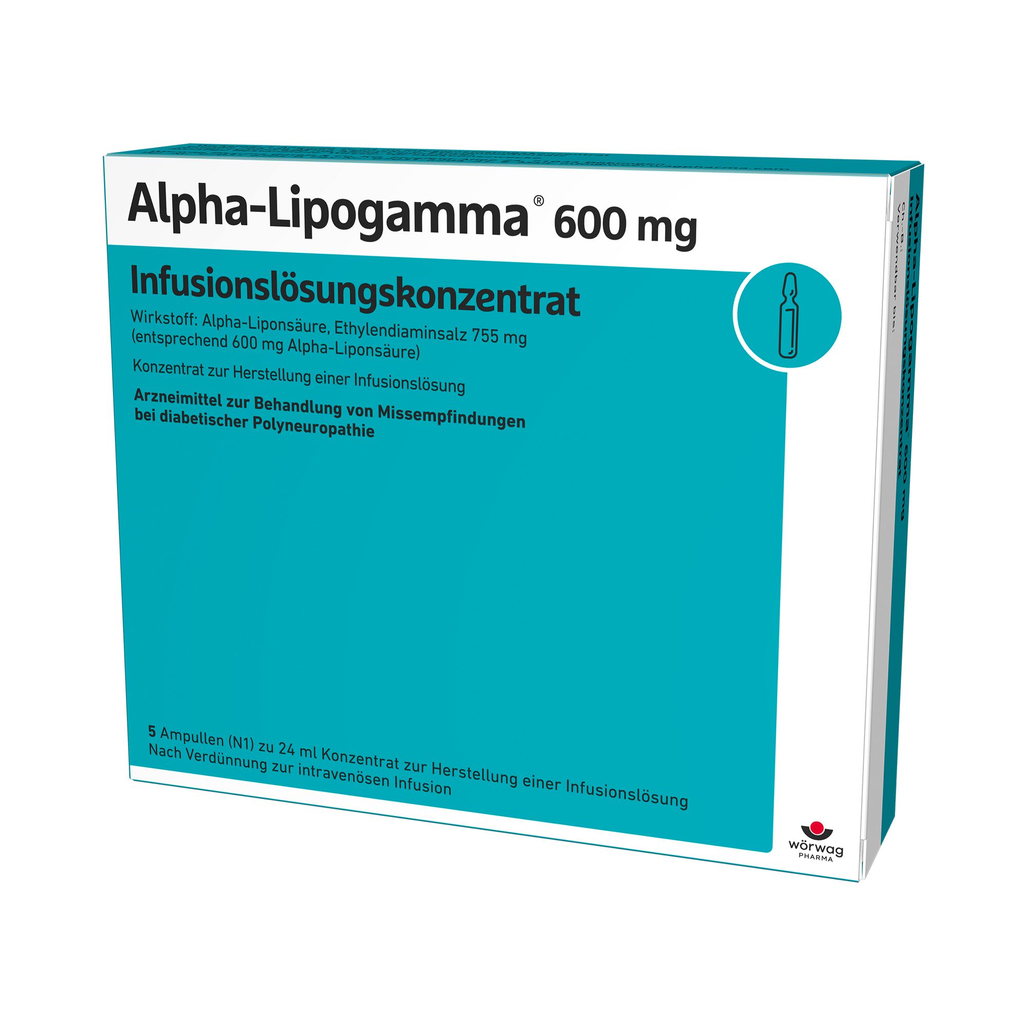 Alpha Lipogamma® 600 mg Infusionslösungskonzentrat