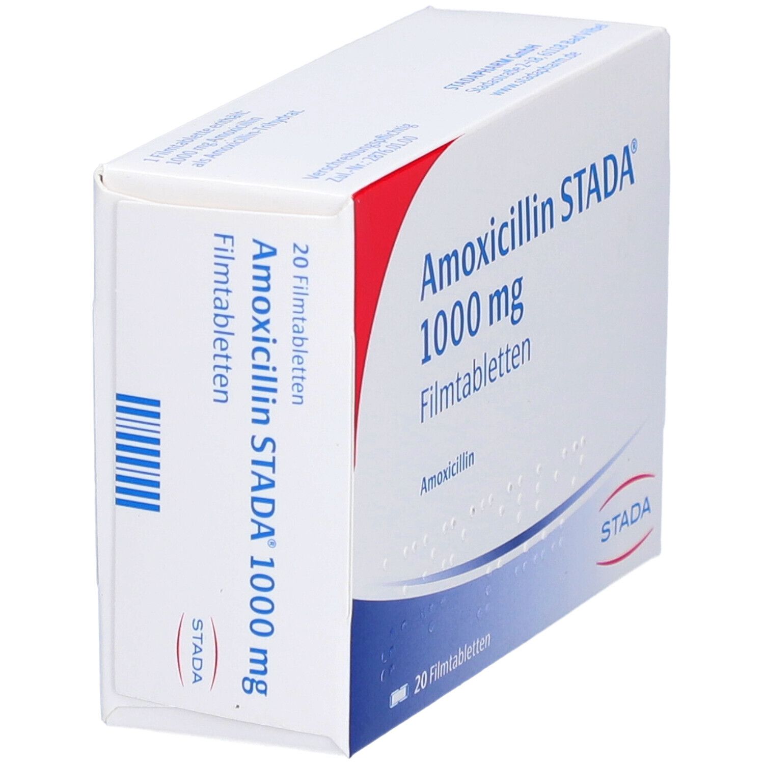 Amoxicillin Stada 1000 mg Filmtabletten 20 St