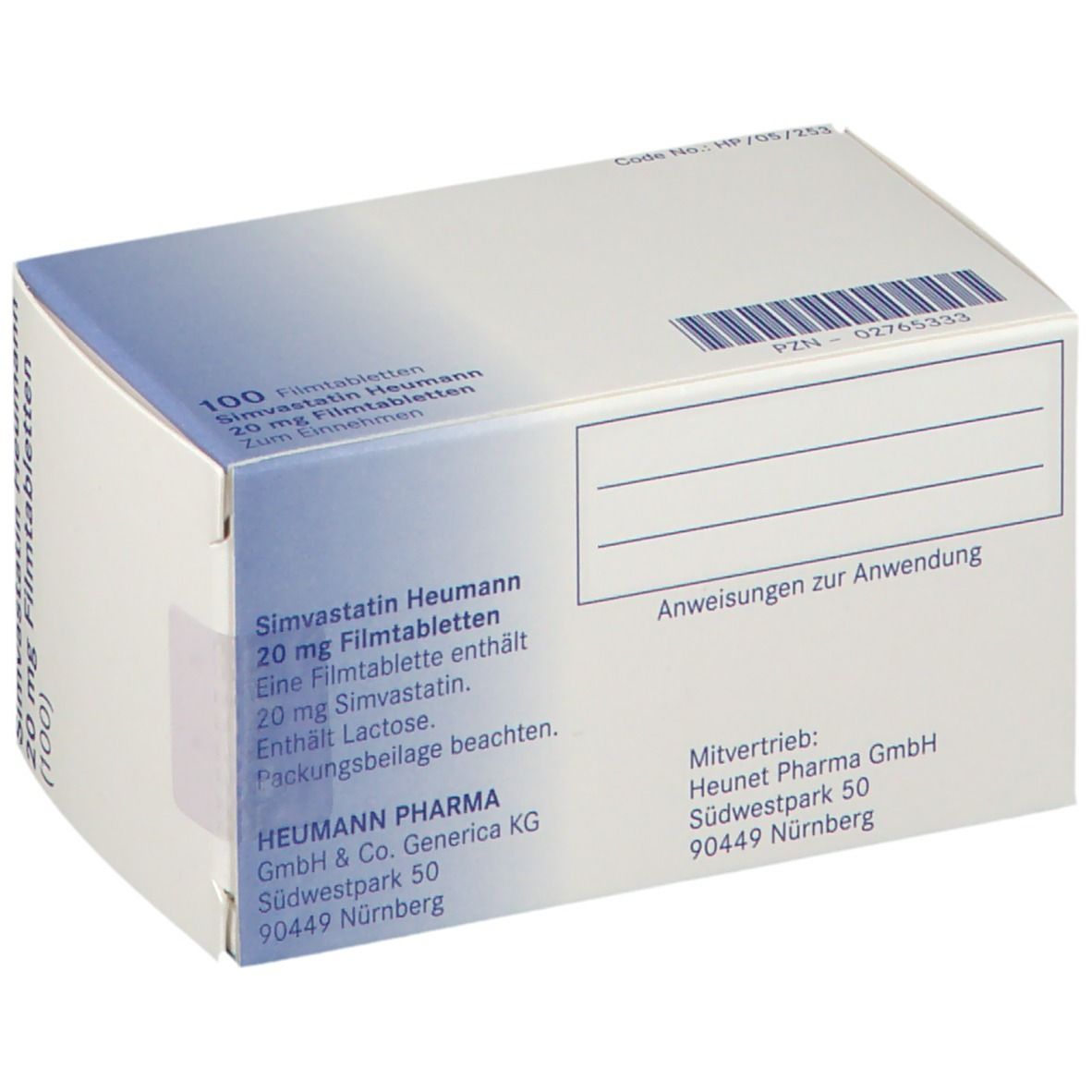 Simvastatin Heumann 20 mg