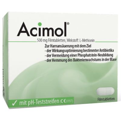 Acimol® 500 mg Filmtabletten mit pH-Teststreifen