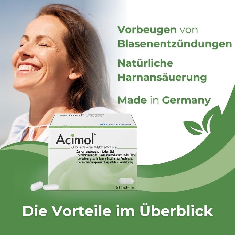 Acimol® 500 mg Filmtabletten mit 50 pH-Teststreifen