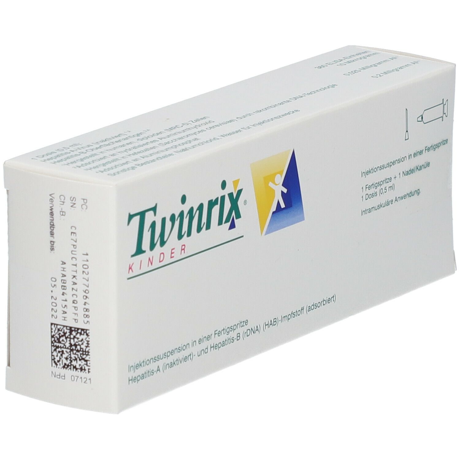 Twinrix Kinder Impfdosis Inj.-Sus.i.e.Fertigspr. 1 St Injektionssuspension