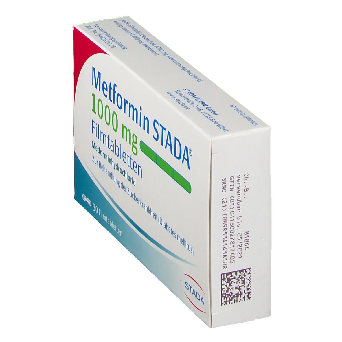 Metformin Stada 850 mg Filmtabletten 30 St