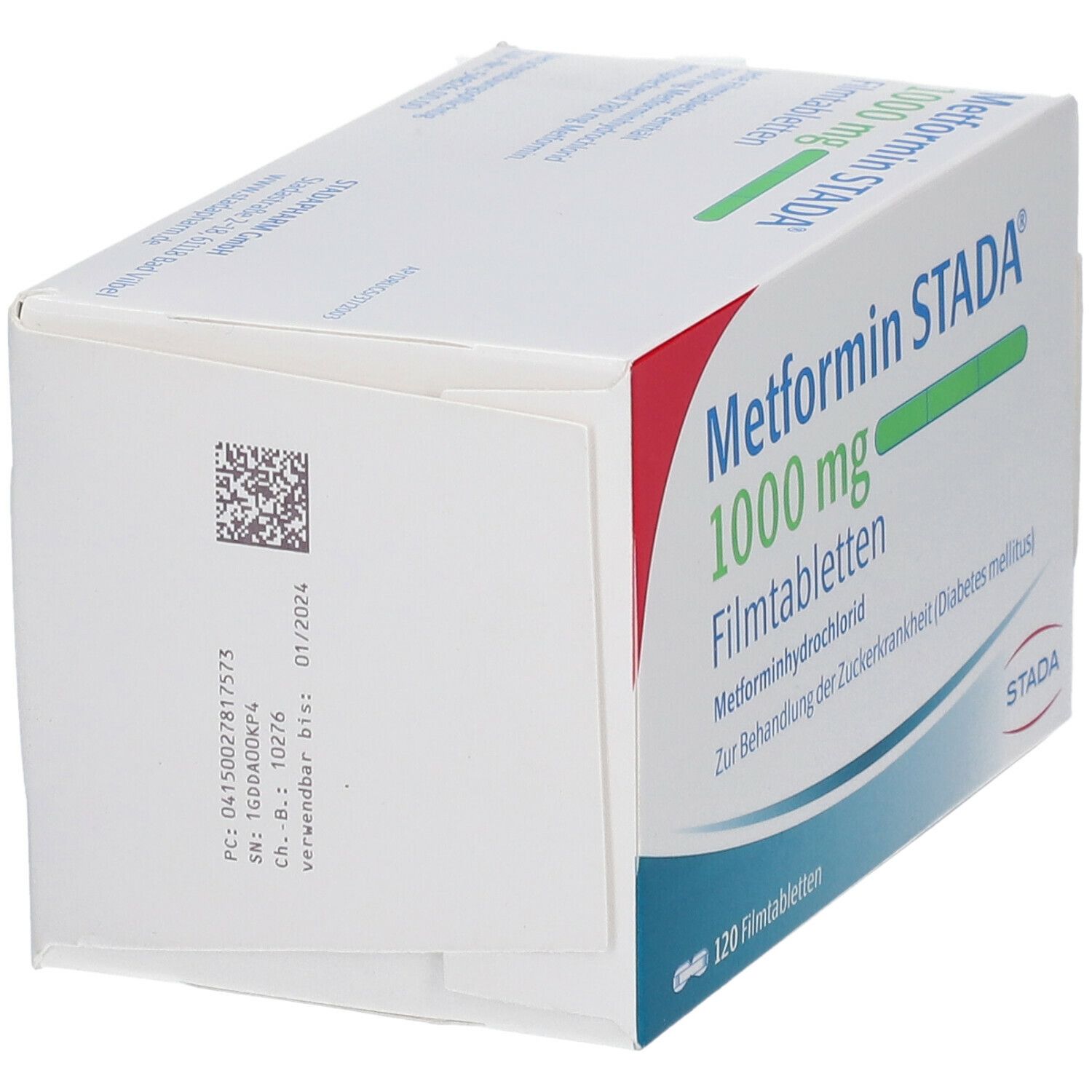 Metformin Stada 1.000 mg Filmtabletten 120 St