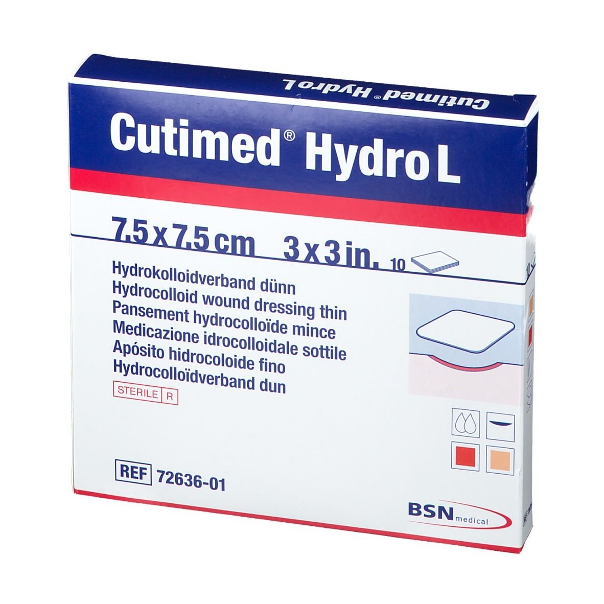Cutimed® Hydro L 7,5 cm x 7,5 cm