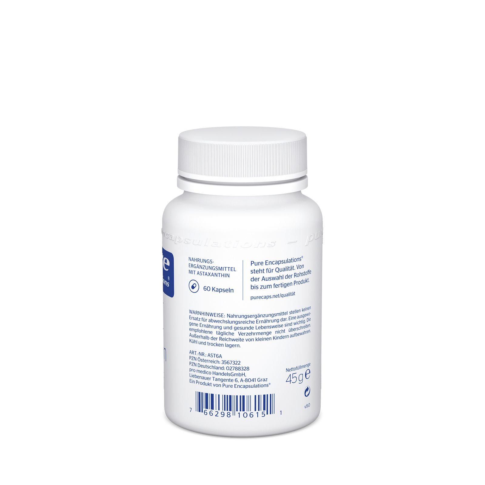 Pure Encapsulations Astaxanthin Kapseln 60 St