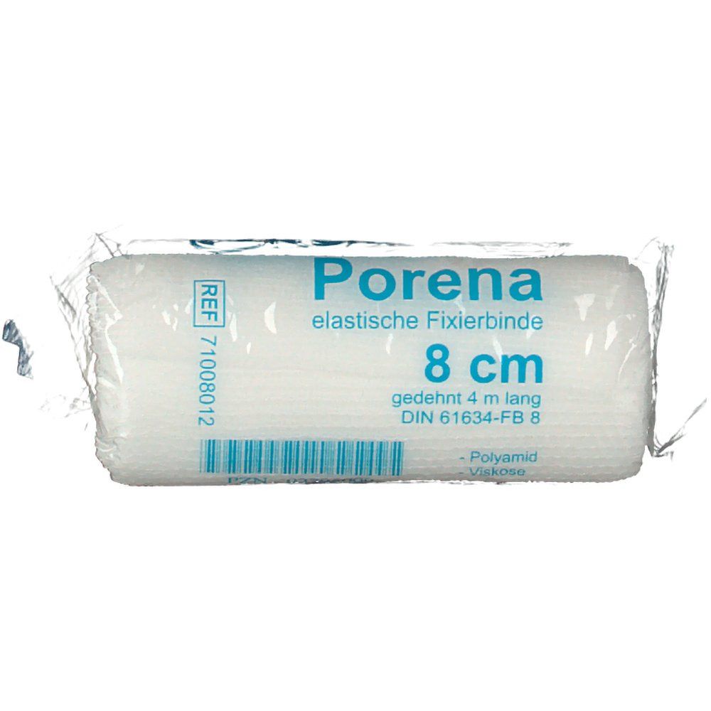 Erena® Porena elastische Fixierbinde in Cello 8 cm x 4 m