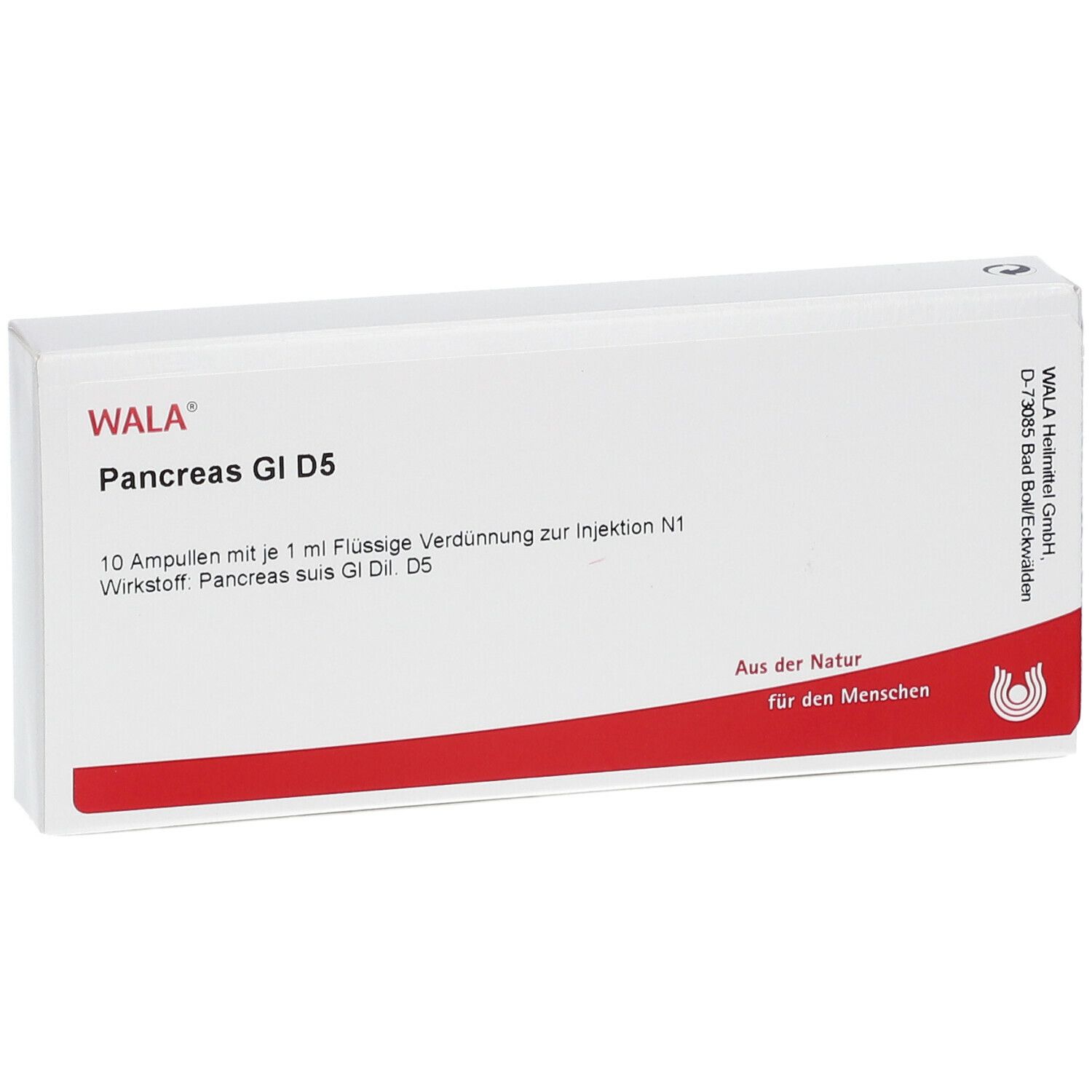 WALA® Pancreas Gl D 5 Amp.