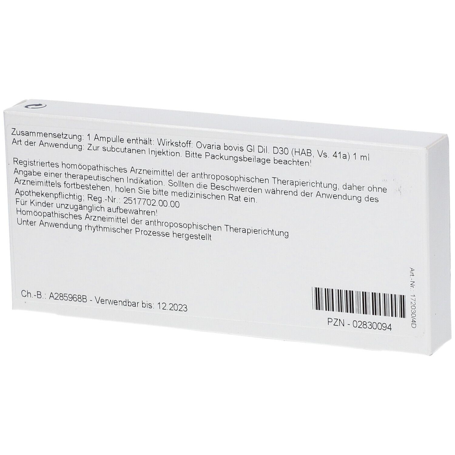 WALA® Ovaria Gl D 30